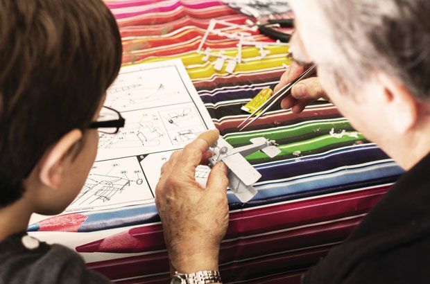 Shuttleworth World Record Holders for Most People Constructing Aircraft Models