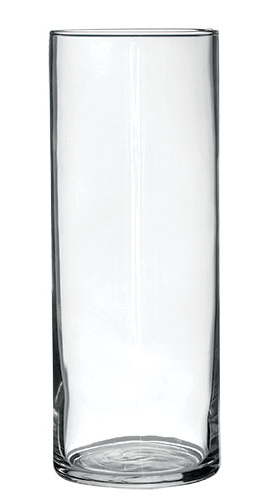 Tall cylindrical vase