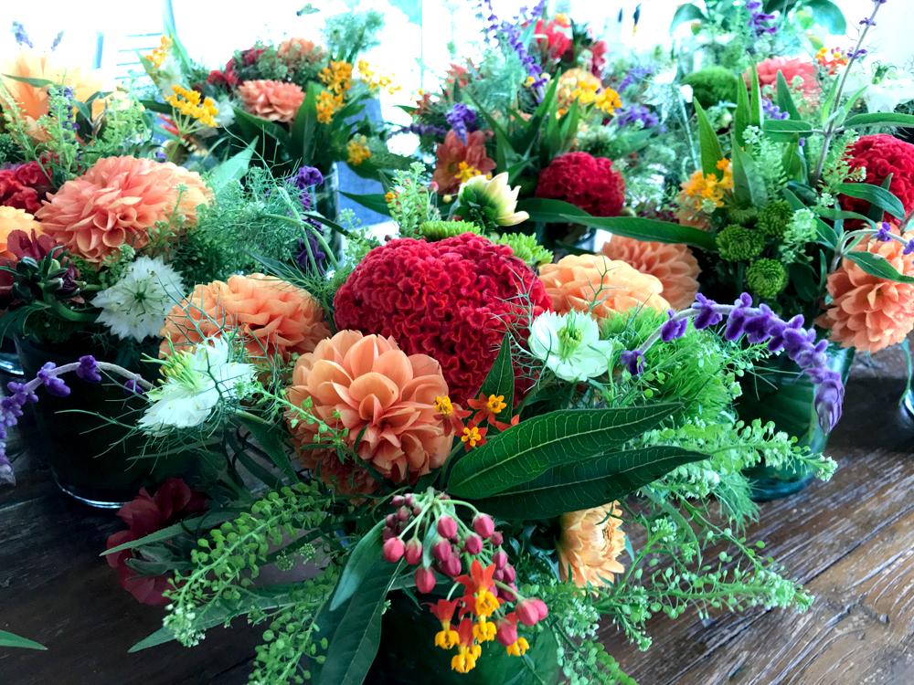 Flowers for luncheon