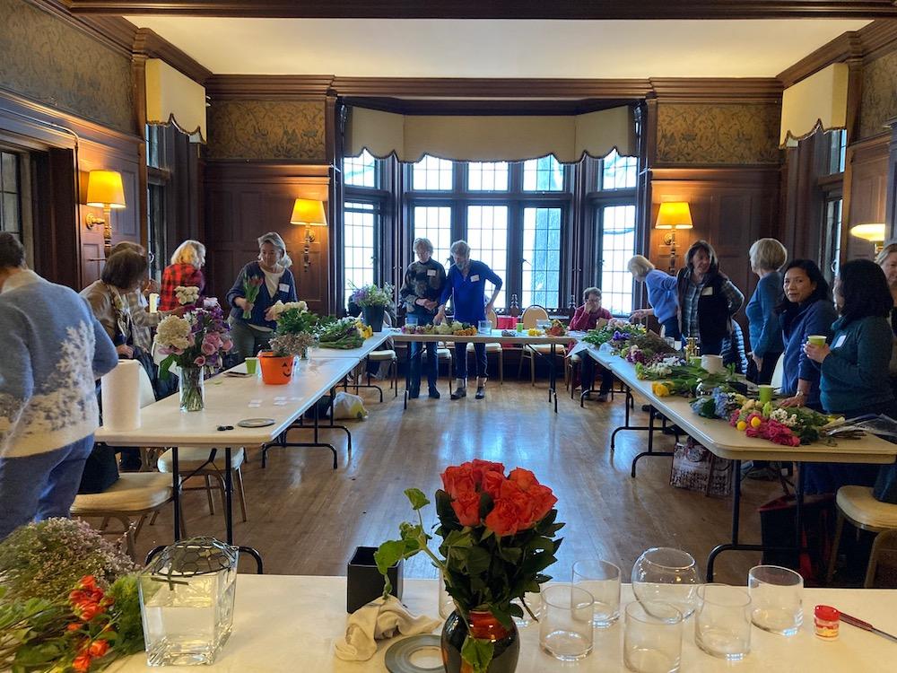 Flower Arranging Waveny room view