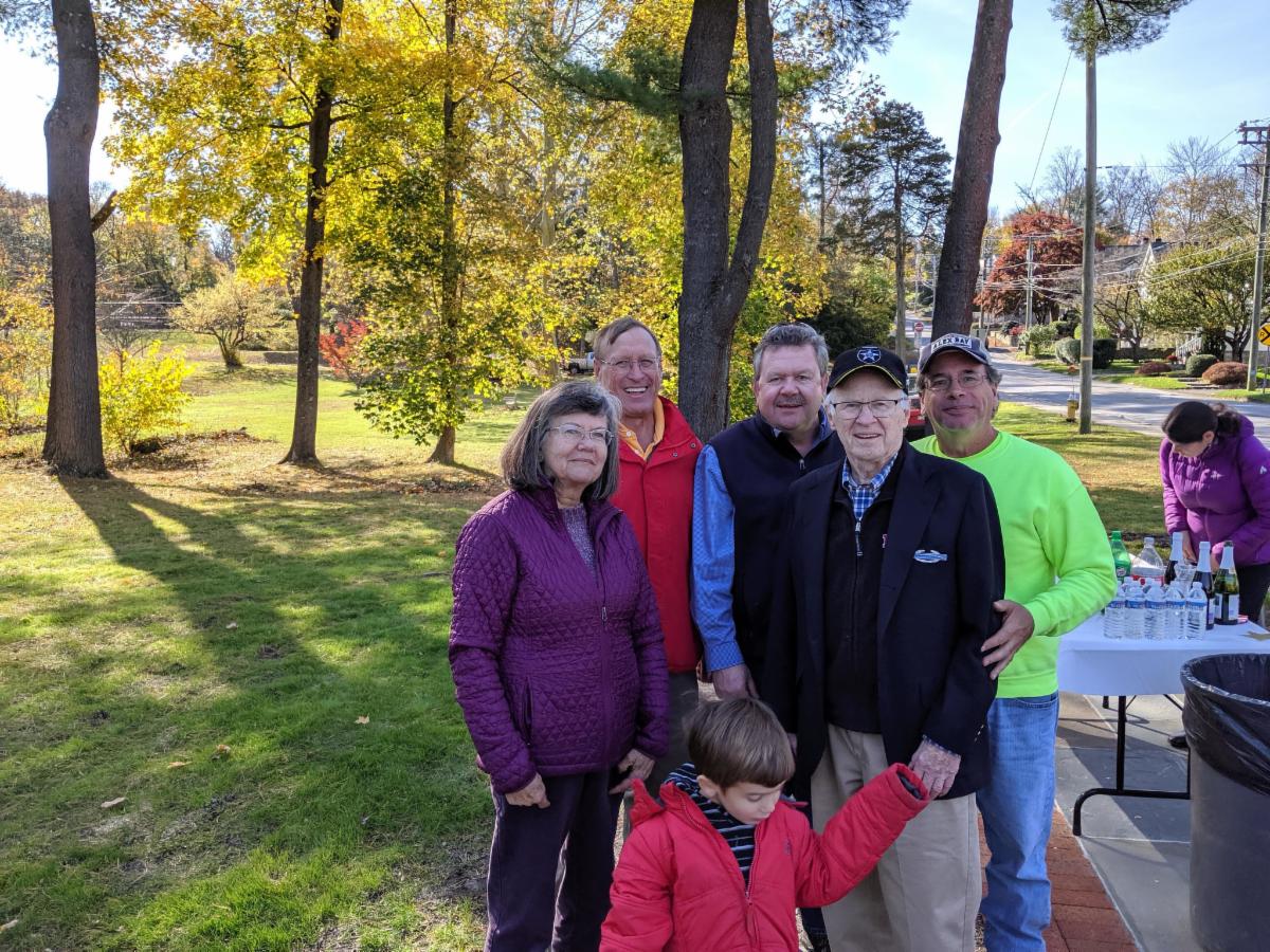 Gold Star Walk attendees