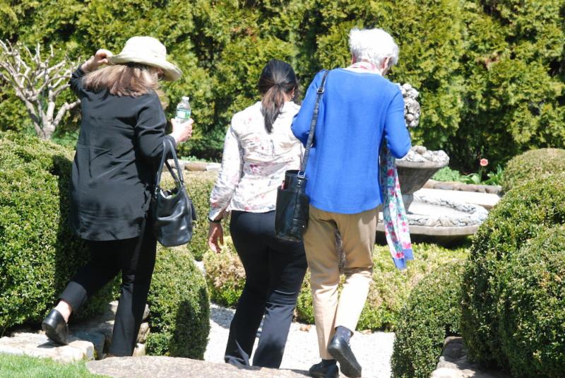 Visitors at Carol's Garden