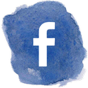 Facebook watercolor icon