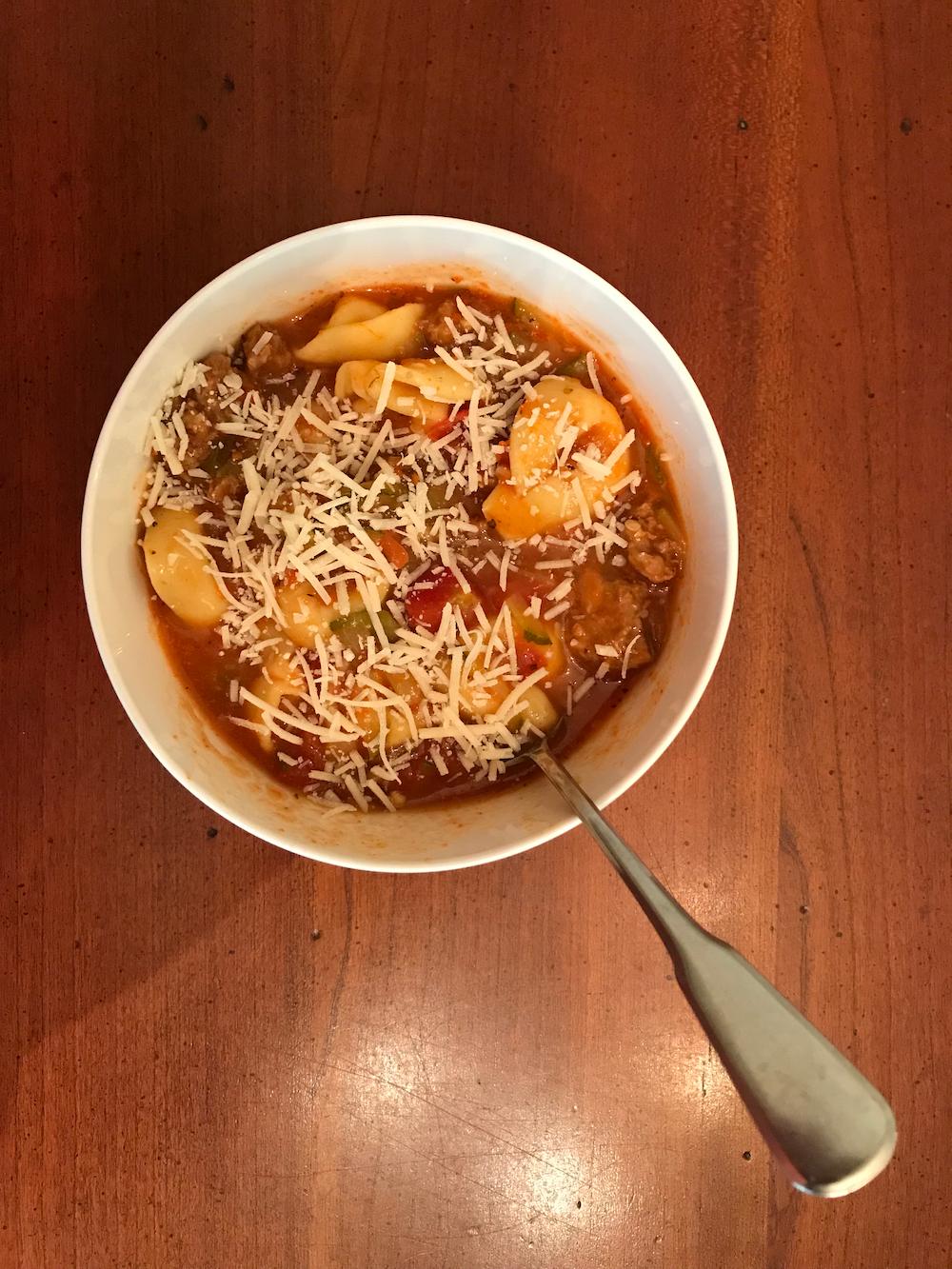tortellini sausage soup
