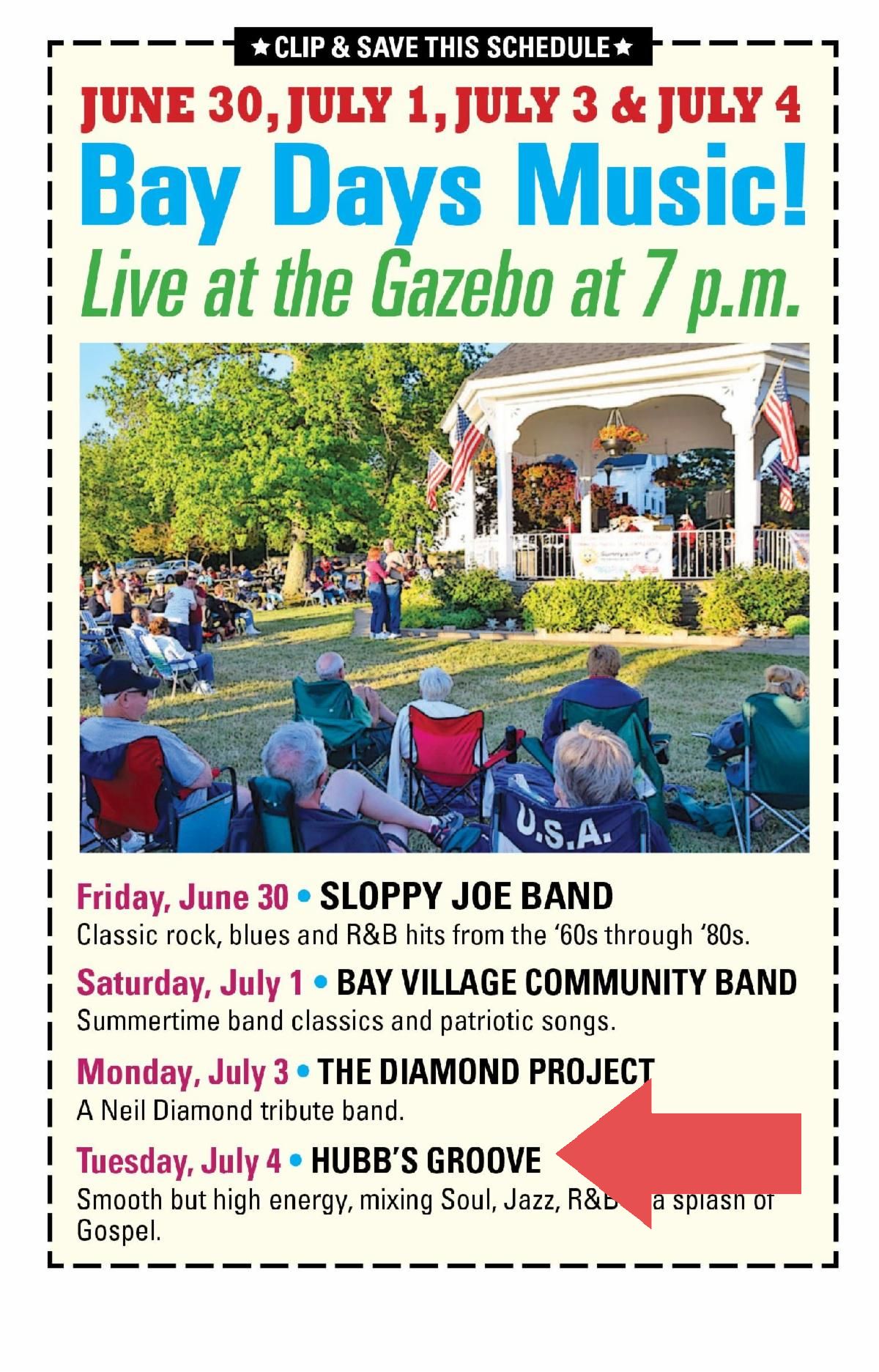 CRUISE with Hubb's Groove, Brian Simpson July 4th Week, Live Free