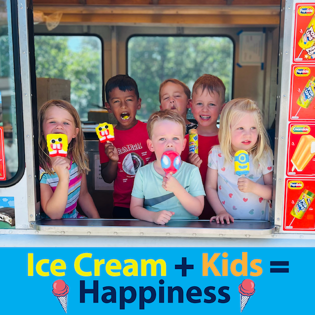 Ice Cream + Kids = Happiness