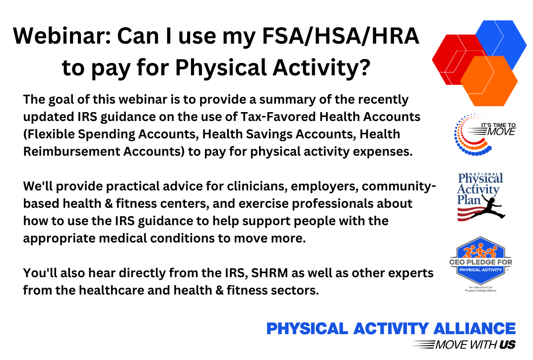 New inar! Can I Use my FSA/HSA/HRA to Pay for Physical Activity