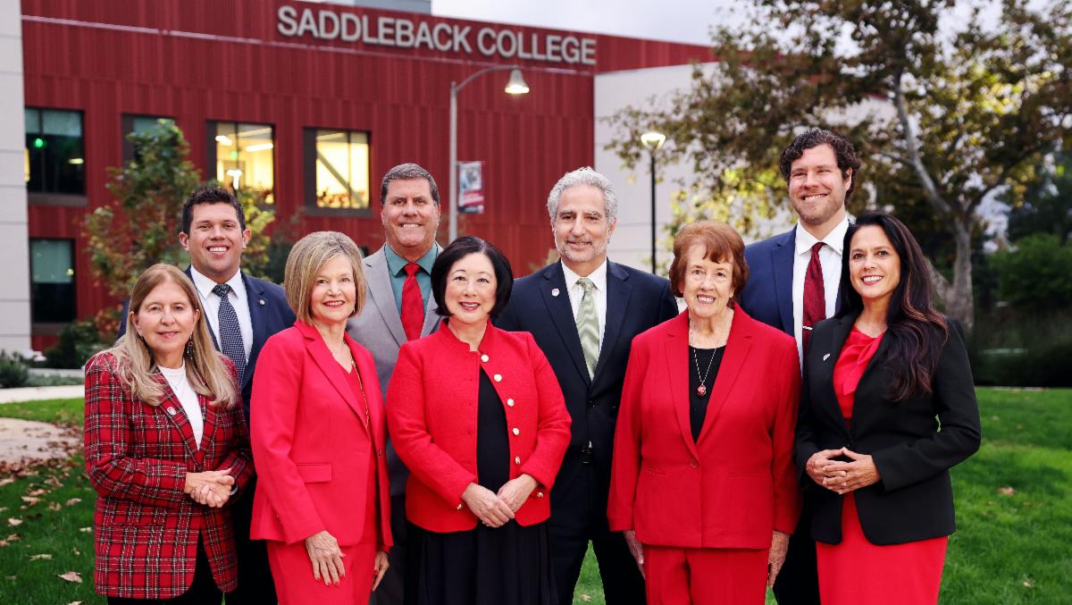 SOCCCD Board of Trustees pose together