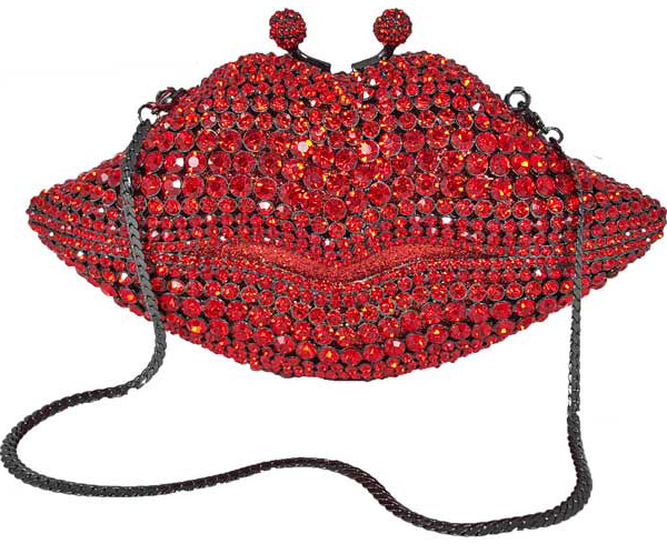 Jeweled Lips Evening Bag