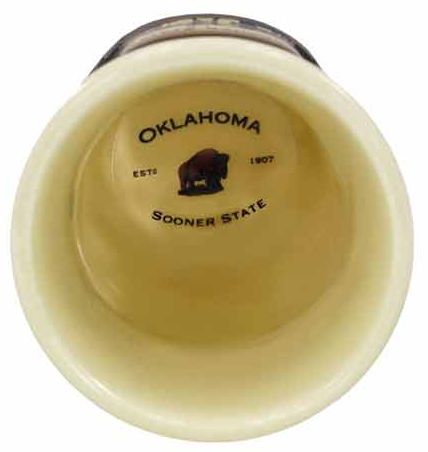 Oklahoma Emblem Shot Glass