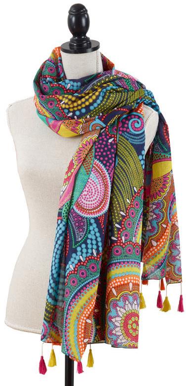 Colorful Swirl Scarf