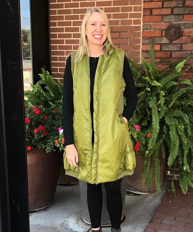 Green Satiny Vest