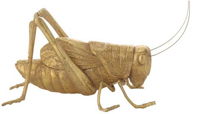 Cricket with Gold Finish