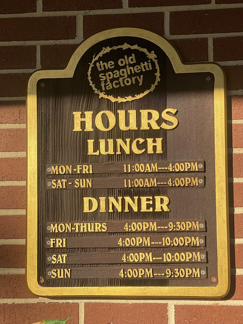 The Old Spaghetti Factory