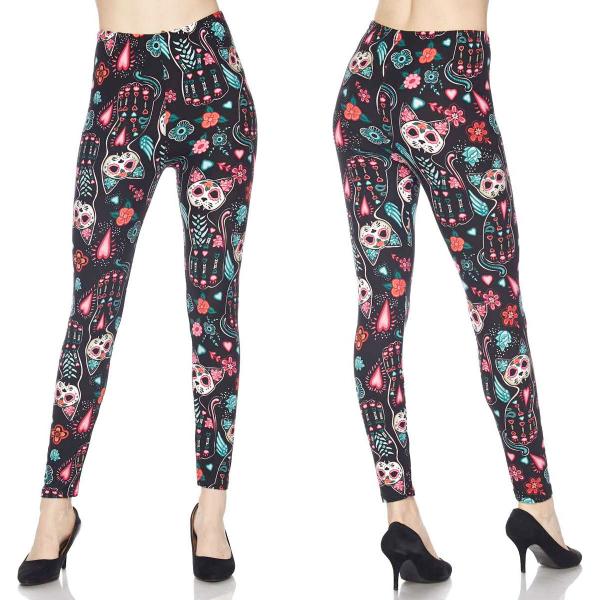 Leggings - Sugar Skull Cats