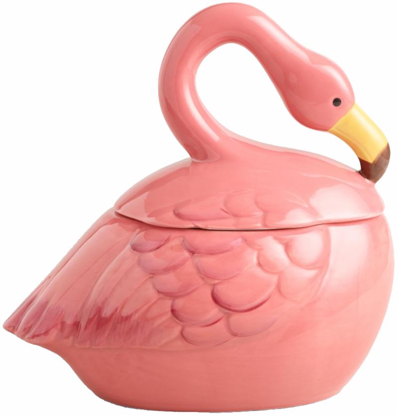 Flamingo Cookie Jar