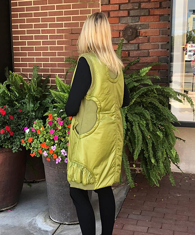 Green Satiny Vest