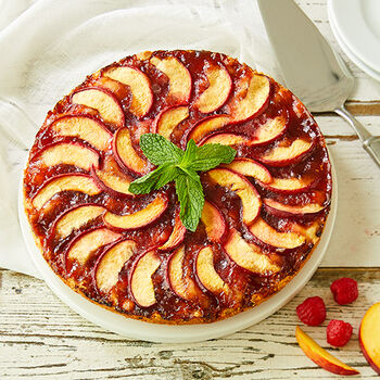 Raspberry Peach Torte