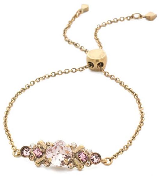 Rosina Slider Bracelet Rose Crystals
