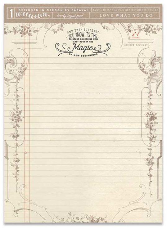 Magic of New Beginnings Legal Pad