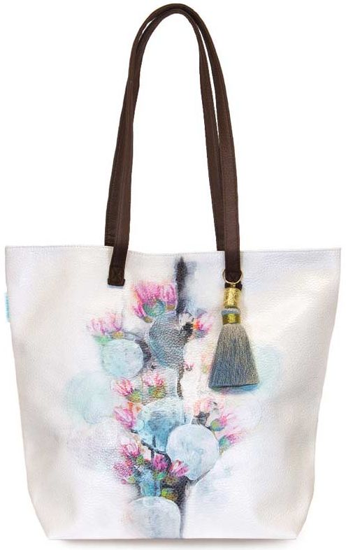 Cactus Flower Bucket Tote