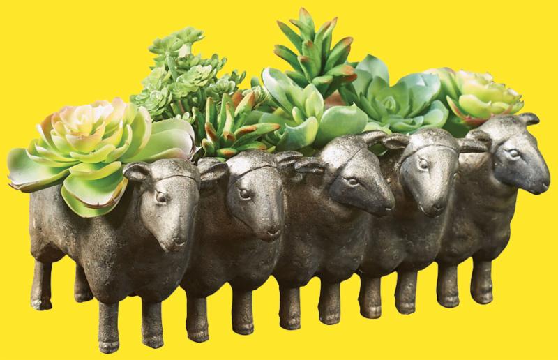 Row of Sheep Planter