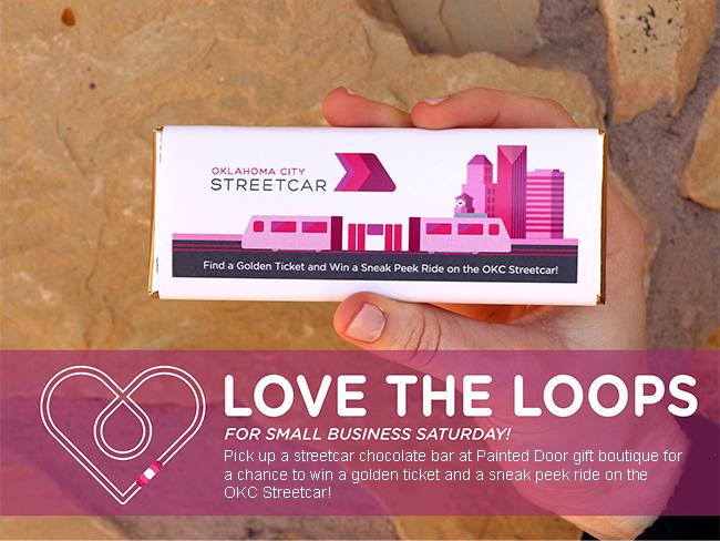OKC Streetcar Chocolate Bar Golden Ticket