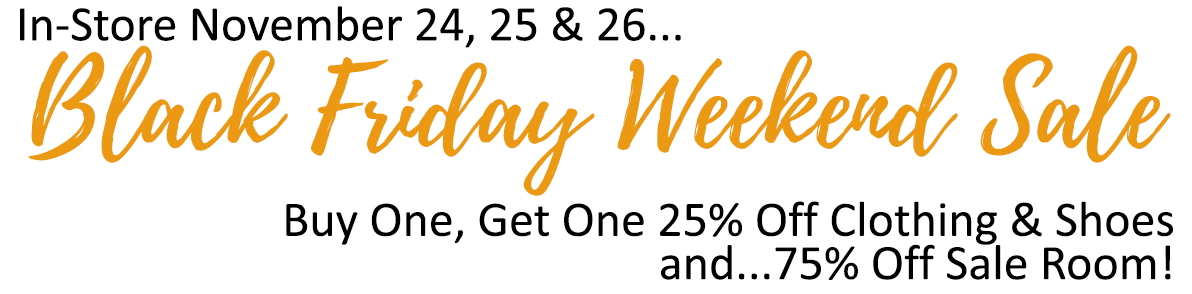 Black Friday Weekend Sale