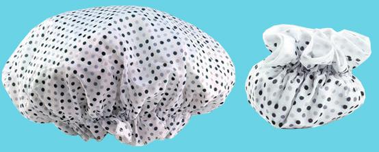Dots shower cap