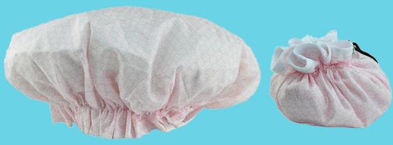 Pink shower cap