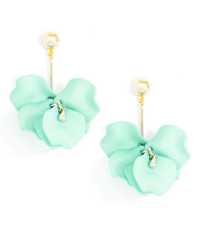 Mint Petals Earrings