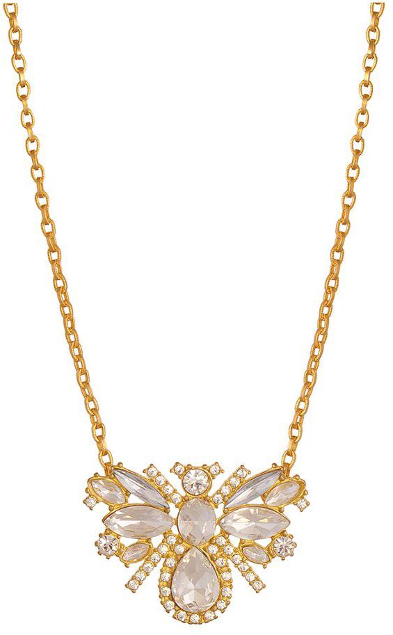 Queen Bee Necklace with Gold Chail