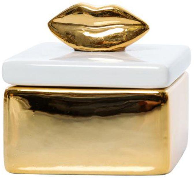 Golden Lips Trinket Box