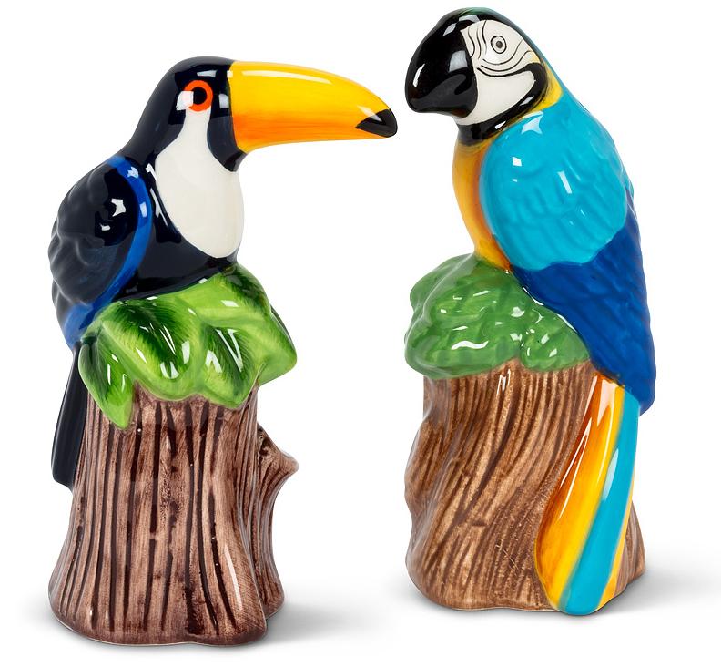 Toucan Parrot Salt and Pepper Shakers