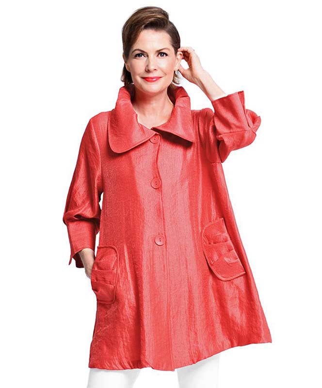 Coral Red Swing Jacket