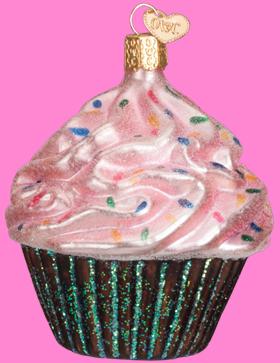 Old World Chocolate Cupcake with Pink Icing