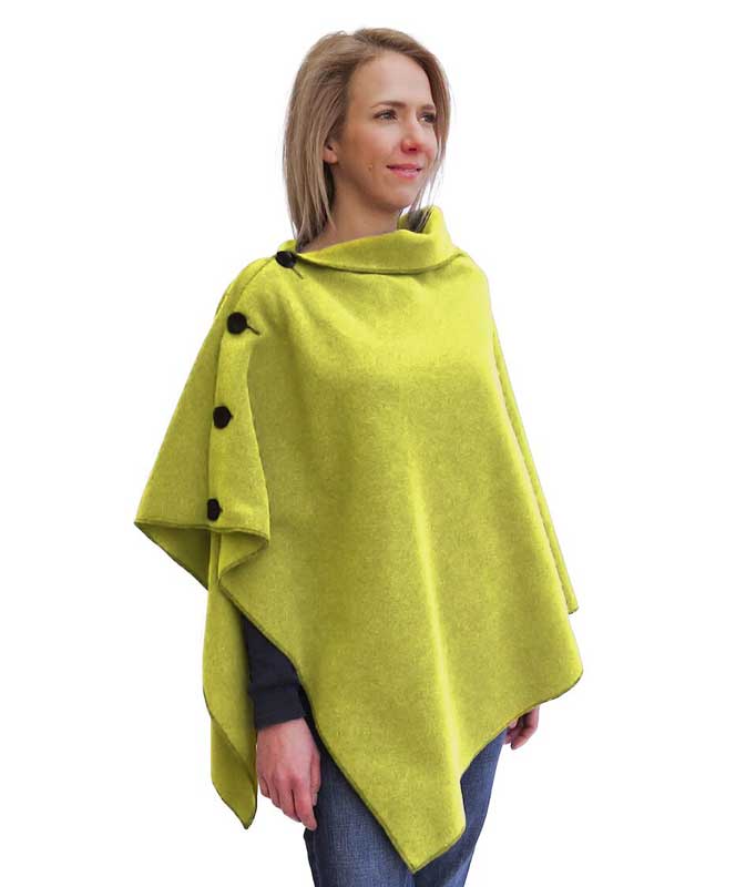 Erin Fleece Citron Poncho