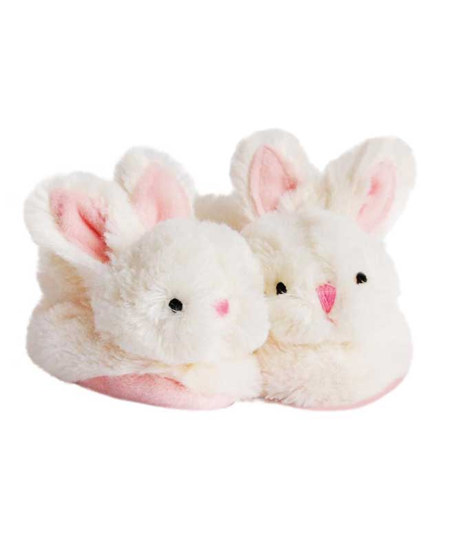 Baby Bunny Booties with Rattle