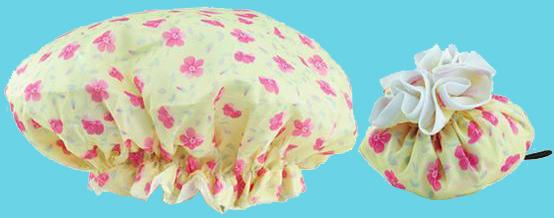 Flower shower cap
