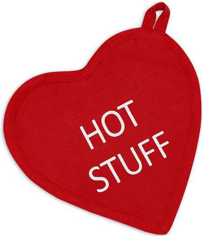 Hot Stuff Heart Shaped Potholder