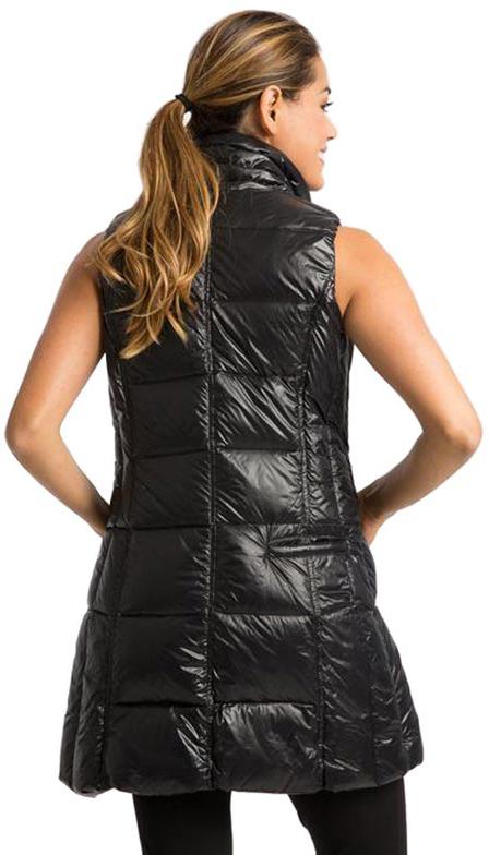 Black Nylon Down Vest