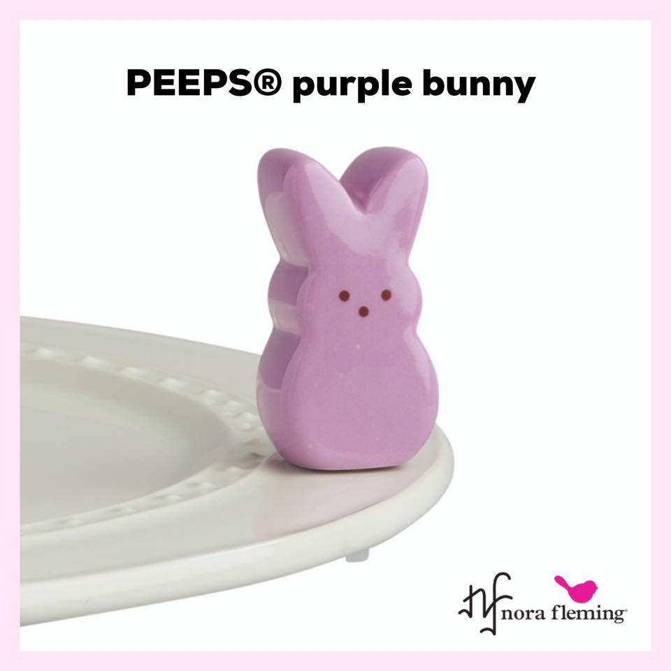 Nora Fleming Peeps Purple Bunny Mini