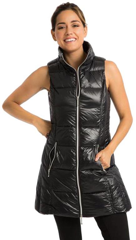 Black Nylon Down Vest