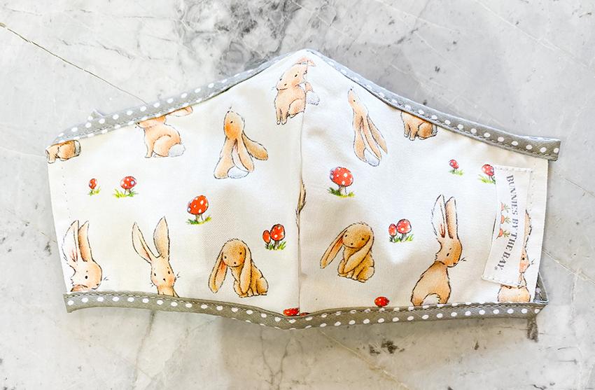 Bunnies by the Bay Children Face Mask