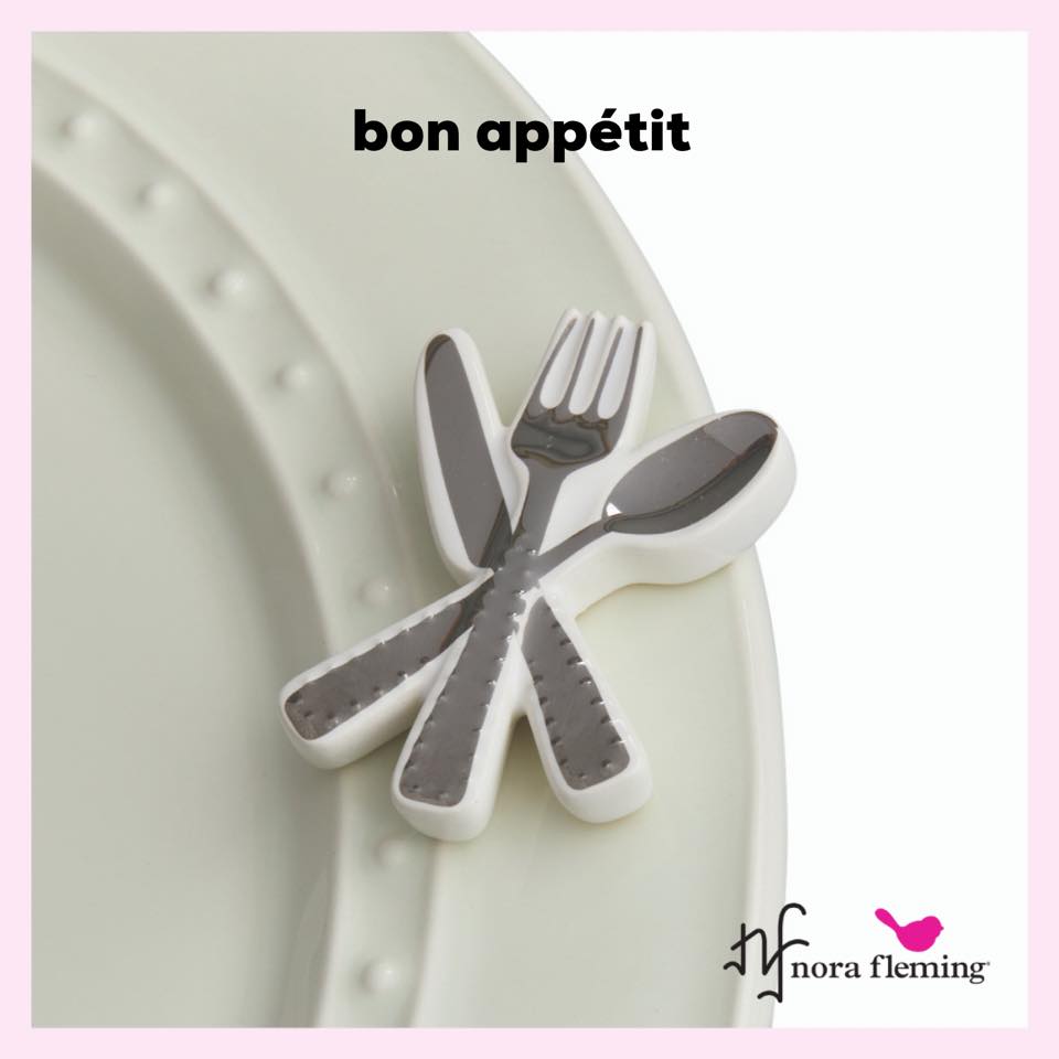 Nora Fleming Bon Appetit Mini