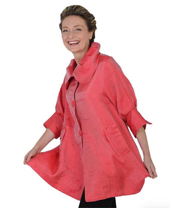Coral Red Swing Jacket