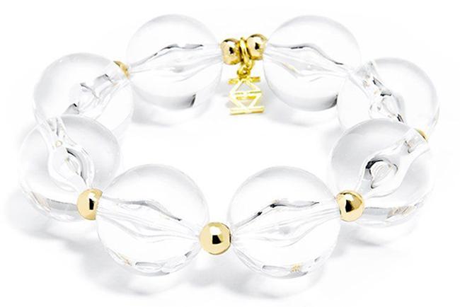Clear Lucite Bead Bracelet