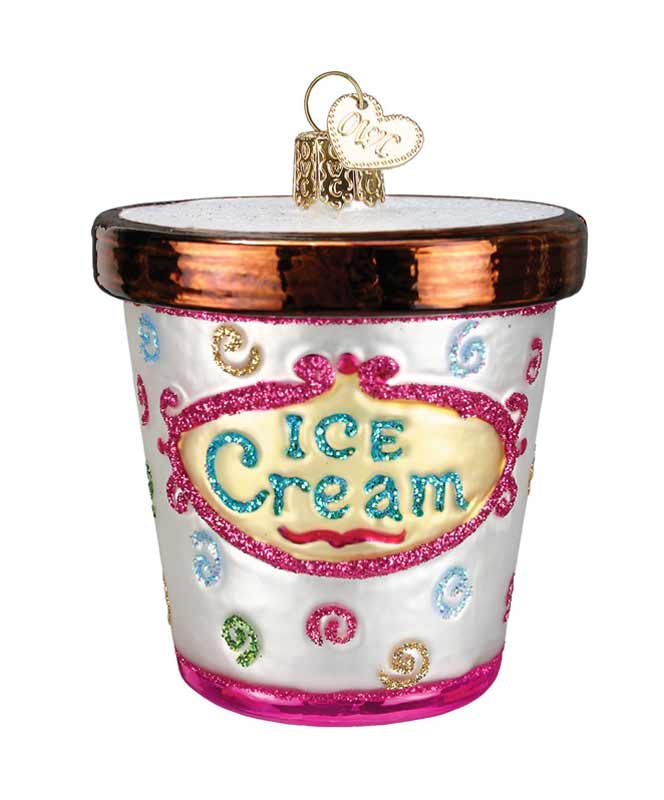 Old World - Ice Cream Carton Ornament