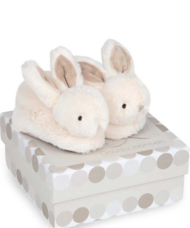 Baby Bunny Booties with Rattle