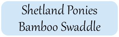 Shetland Ponies Bamboo Swaddle